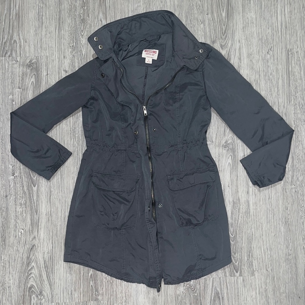 Grey lightweight utility jacket